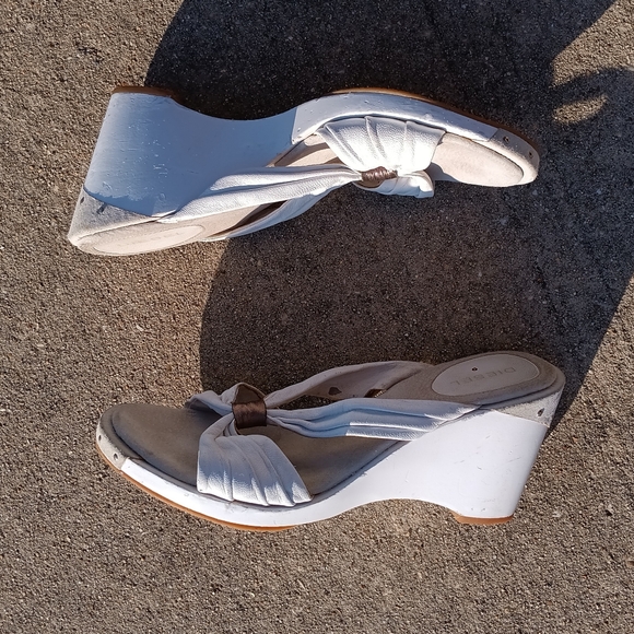 Diesel White Wedge Heel Sandals Women’s Size 39/US(8½) - Picture 4 of 10